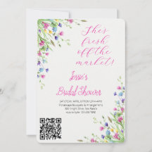 Watercolor Flower Pot Bridal Shower Garden Party