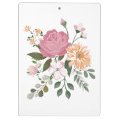 Watercolor flowers クリップボード (裏面)