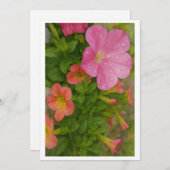 Watercolor Flowers シーズンカード (正面/裏面)