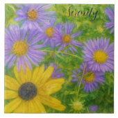 Watercolor Flowers タイル (正面)