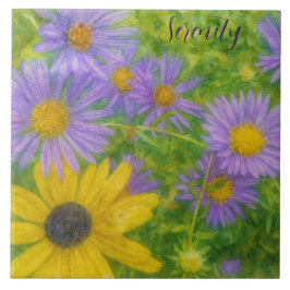 Watercolor Flowers タイル