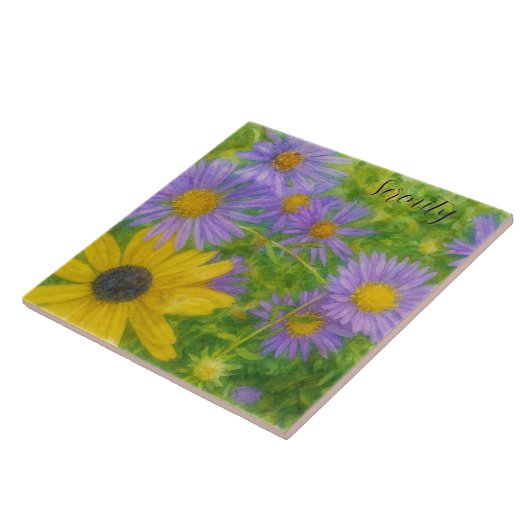 Watercolor Flowers タイル (側面)