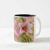 Watercolor Flowers ツートーンマグカップ (正面右)