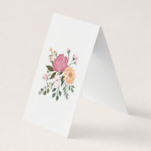 Watercolor flowers 名刺 (裏面)