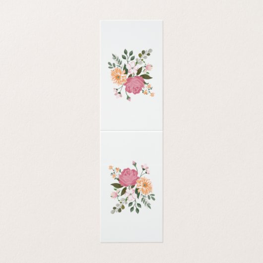 Watercolor flowers 名刺 (外部フラット)