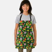 Watercolor Flowers And Fruit Floral Pattern-23768 エプロン (インサイチュ)