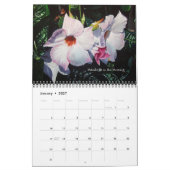 Watercolor Flowers Calendar カレンダー (1月 2027)