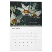 Watercolor Flowers Calendar カレンダー (3月 2027)
