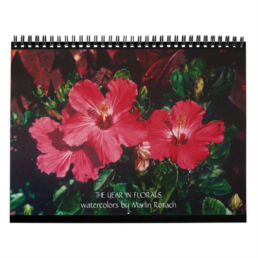 Watercolor Flowers Calendar カレンダー (カバー)