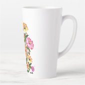 Watercolor Flowers Design-34063 カフェラテマグ (右)
