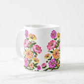 Watercolor Flowers Design-34063 コーヒーマグカップ (正面左)