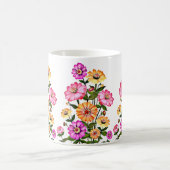 Watercolor Flowers Design-34063 コーヒーマグカップ (中央)
