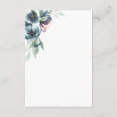 Watercolor flowers Enclosure Card Details エンクロージャーカード (裏面)