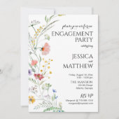 Watercolor Flowers Engagement Party (正面)
