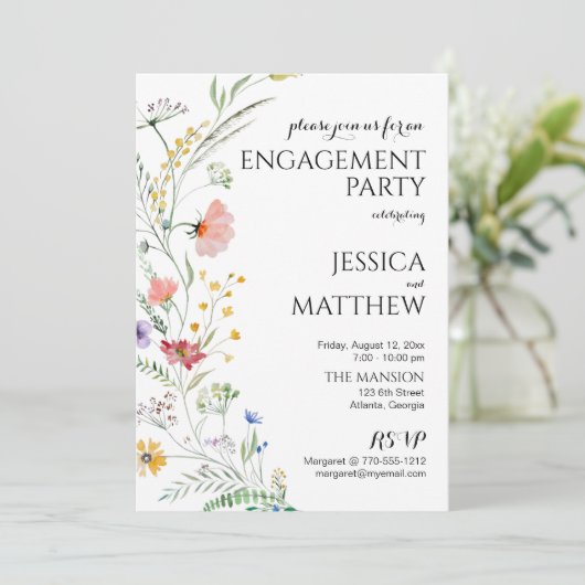 Watercolor Flowers Engagement Party (スタンド正面)
