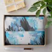 Watercolor Flowers Floral Raven Botanicals 薄葉紙 (ギフト)