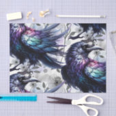 Watercolor Flowers Floral Raven Botanicals 薄葉紙 (クラフト)