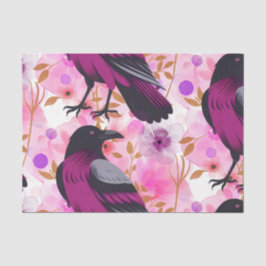 Watercolor Flowers Floral Raven Botanicals 薄葉紙