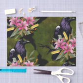 Watercolor Flowers Floral Raven Botanicals 薄葉紙 (クラフト)