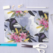 Watercolor Flowers Floral Raven Botanicals 薄葉紙 (クラフト)