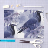 Watercolor Flowers Floral Raven Botanicals 薄葉紙 (クラフト)