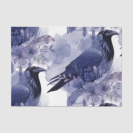 Watercolor Flowers Floral Raven Botanicals 薄葉紙