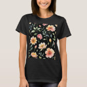 Watercolor Flowers T-shirt  Tシャツ (正面)