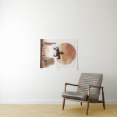 Watercolor Flying Cowboy タペストリー (インサイチュ(横))