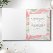 Watercolor Folded Holiday Photo Greeting Card カード