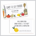 Watercolor food utensils cooking chef catering