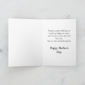 Watercolor For All You Do Mother's Day カード (内部)