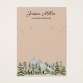 Watercolor Forest Jewelry Business Display Card (正面)