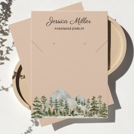 Watercolor Forest Jewelry Business Display Card