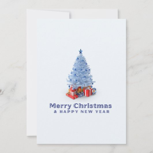 Watercolor Forest Merry Christmas Card シーズンカード (正面)