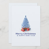 Watercolor Forest Merry Christmas Card シーズンカード (正面/裏面)