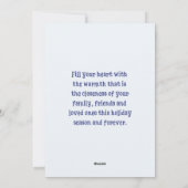 Watercolor Forest Merry Christmas Card シーズンカード (裏面)