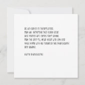 Watercolor fox and pumpkin card カード (裏面)