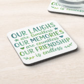 Watercolor Friendship Quote コースター (左側)