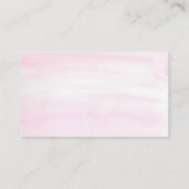 Watercolor Frosted Sugar Cookies Bakery 名刺 (裏面)