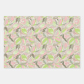 Watercolor Fruit Pattern  |  Vibrant Citrus ラッピングペーパーシート (正面2)