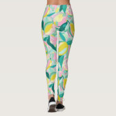 Watercolor Fruit Pattern | Vibrant Citrus レギンス (裏面)