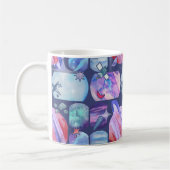 Watercolor Galaxy Patchwork コーヒーマグカップ (左)