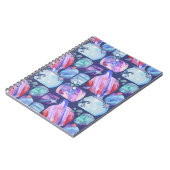 Watercolor Galaxy Patchwork ノートブック (左側)