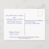 Watercolor Galilee Bible Christmas Postcard ポストカード (裏面)