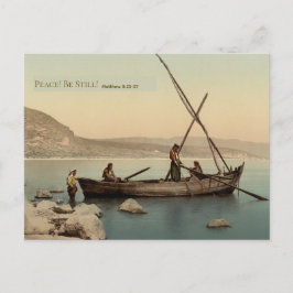 Watercolor Galilee Bible Christmas Postcard ポストカード