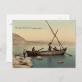 Watercolor Galilee Bible Christmas Postcard ポストカード (正面/裏面)