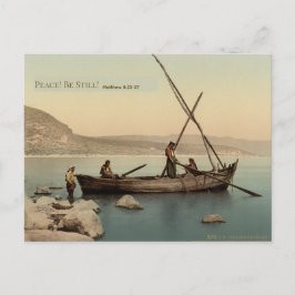 Watercolor Galilee Bible Christmas Postcard ポストカード