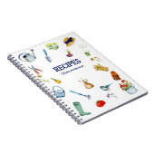 Watercolor Gardening Recipe Notebook ノートブック (右側)