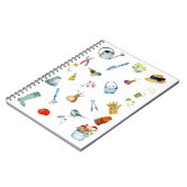 Watercolor Gardening Spiral Notebook ノートブック (左側)