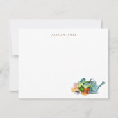 Watercolor Gardening Tools  サンキューカード (正面)